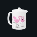 Bild på tecknaden för akut rosa flamingo trio<br><div class="desc">Dessa tre flamingo-fåglar kommer att lägga till en stänk av tropisk rosa till er dag. Ritad i roligt tecknad stil.</div>