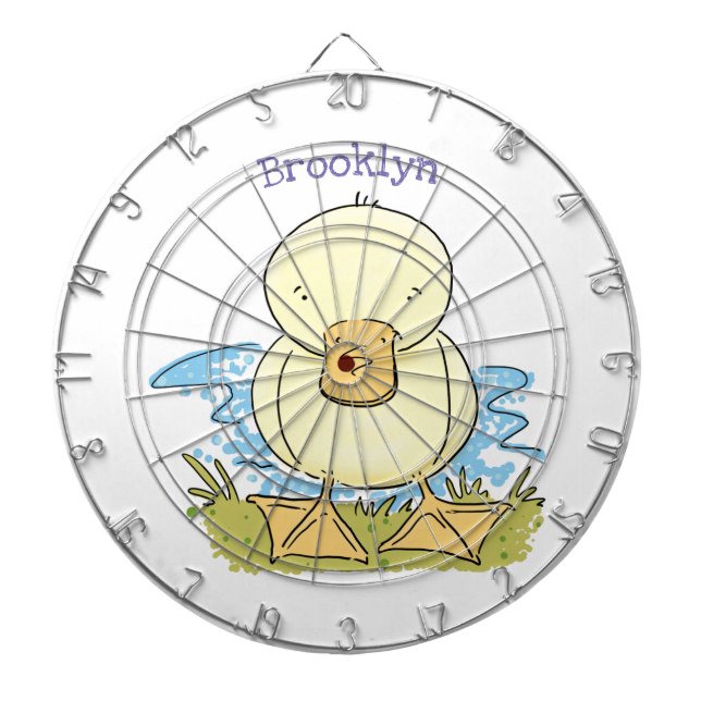 Bild på tecknaden för ankringning av Cute gult bab Darttavla (Framsidan)