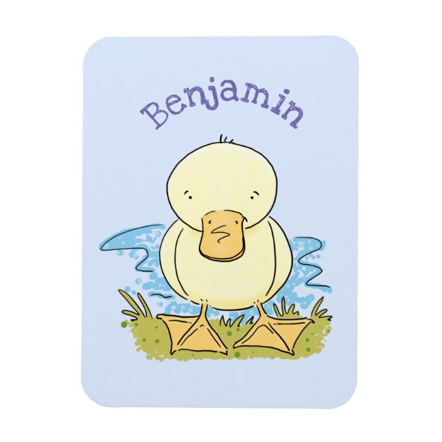 Bild på tecknaden för ankringning av Cute gult bab Magnet (Vertikal)