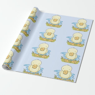 Bild på tecknaden för ankringning av Cute gult bab Presentpapper
