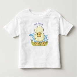 Bild på tecknaden för ankringning av Cute gult bab T Shirt