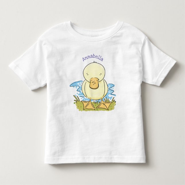 Bild på tecknaden för ankringning av Cute gult bab T Shirt (Framsida)