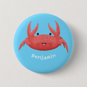 Bild på tecknaden för Cute Red Spot Crab Knapp