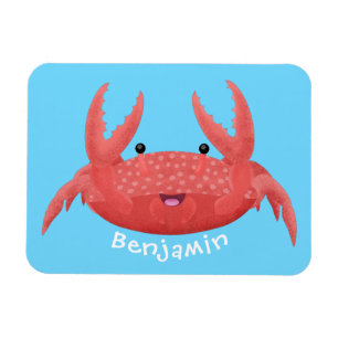 Bild på tecknaden för Cute Red Spot Crab Magnet