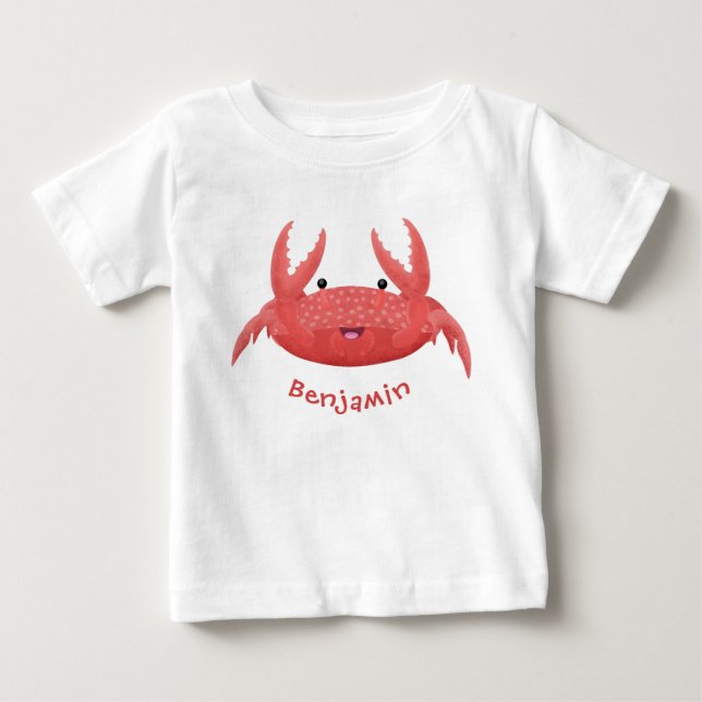 Bild på tecknaden för Cute Red Spot Crab T Shirt (Framsida)