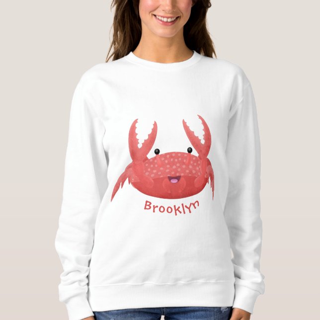 Bild på tecknaden för Cute Red Spot Crab T Shirt (Framsida)