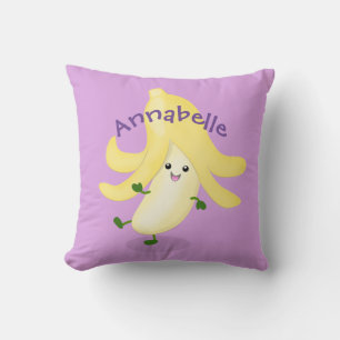Bild på tecknaden för dans-banan i Cute lycklig Kudde