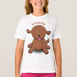 Bild på tecknaden för den hund valpen i Cute lyckl T Shirt