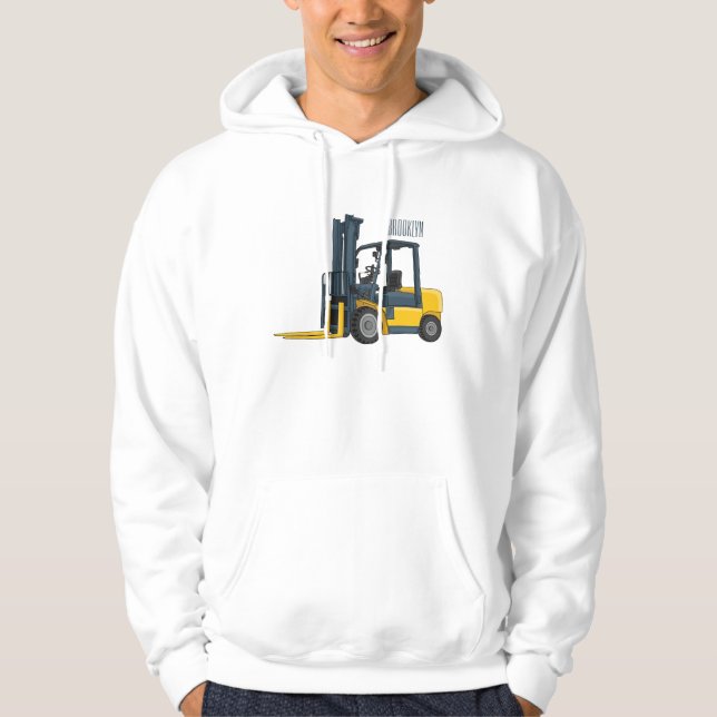 Bild på tecknaden för gaffeldrag hoodie (Framsida)