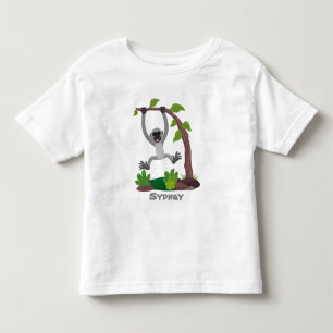 Bild på tecknaden för gibbon-bandet i Cute lycklig T Shirt