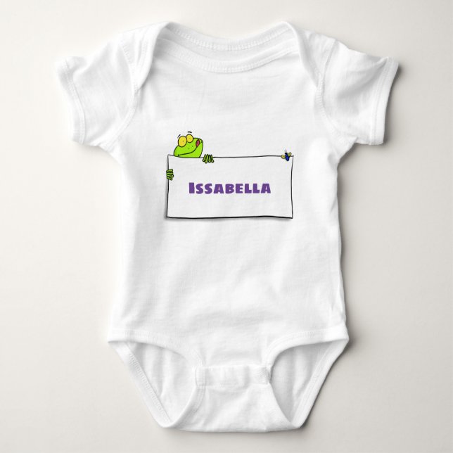 Bild på tecknaden för grodlumpen för grönt av ljus t shirt (Framsida)