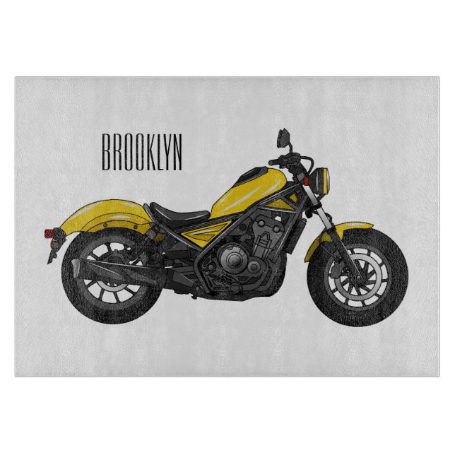 Bild på tecknaden för motorcykel för förare (Framsidan)