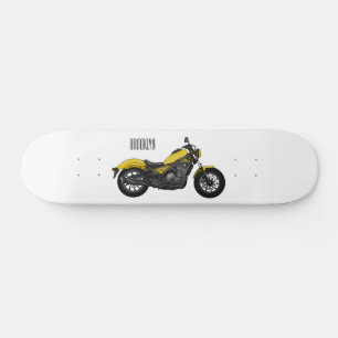 Bild på tecknaden för motorcykel för förare mini skateboard bräda 18,5 cm