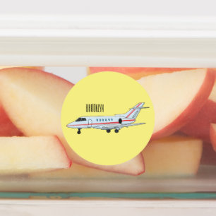 Bild på tecknaden för privat jet klistermärke