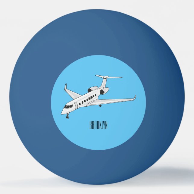 Bild på tecknaden för privat jet pingisboll (Framsidan)