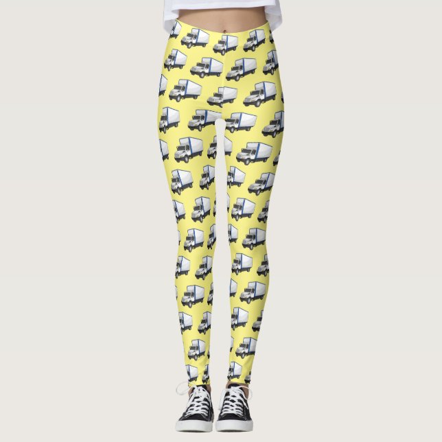 Bild på tecknaden lastbil leggings (Framsida)