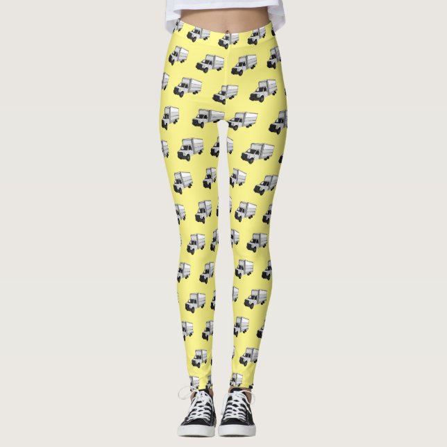 Bild på tecknaden lastbil leggings (Framsida)