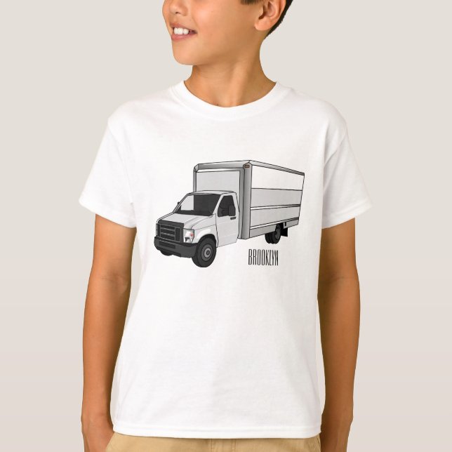 Bild på tecknaden lastbil t shirt (Framsida)