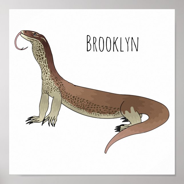 Bild på tecknaden Övervaka ödla Poster (Framsidan)