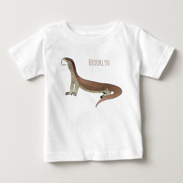 Bild på tecknaden Övervaka ödla T Shirt (Framsida)