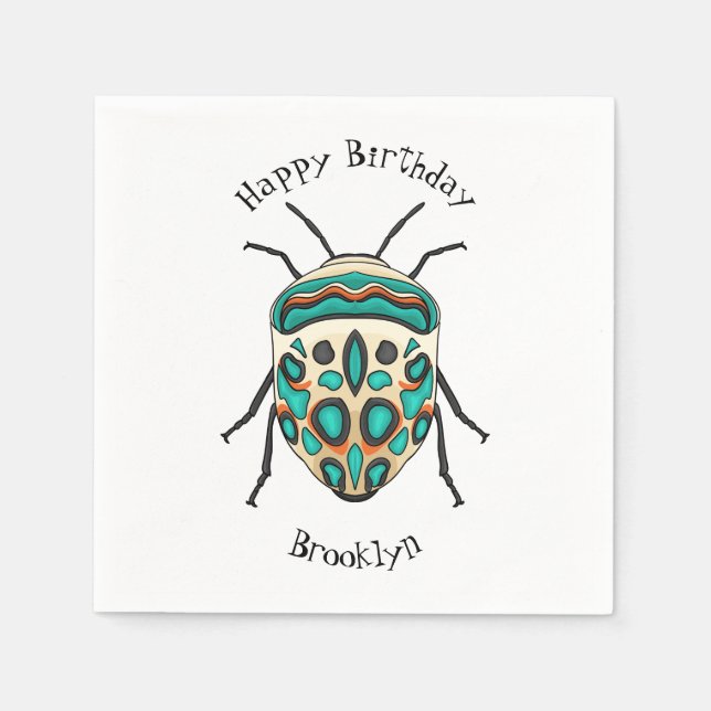 Bild på tecknaden Picasso kryp Pappersservett (Framsidan)