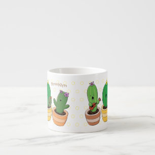 Bild på trio-tecknaden för Cute cactus trio Espressomugg
