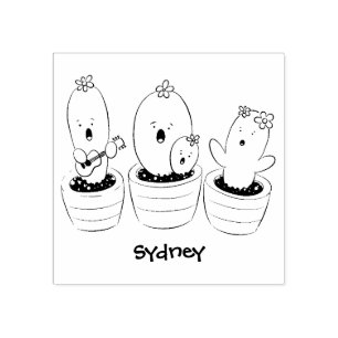 Bild på trio-tecknaden för Cute cactus trio Stämpel