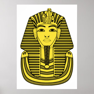 Bild på Tutankhamun-klippbild Poster