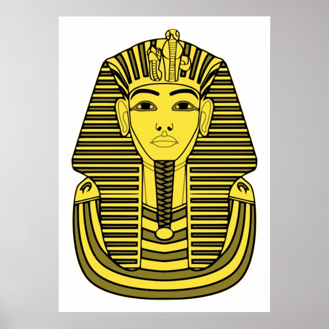 Bild på Tutankhamun-klippbild Poster (Framsidan)