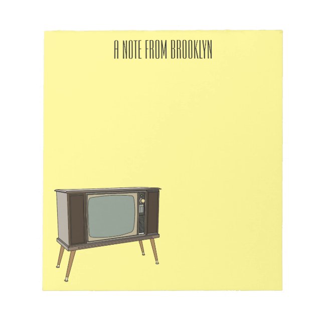 Bild på TV-tecknad Anteckningsblock (Framsida)