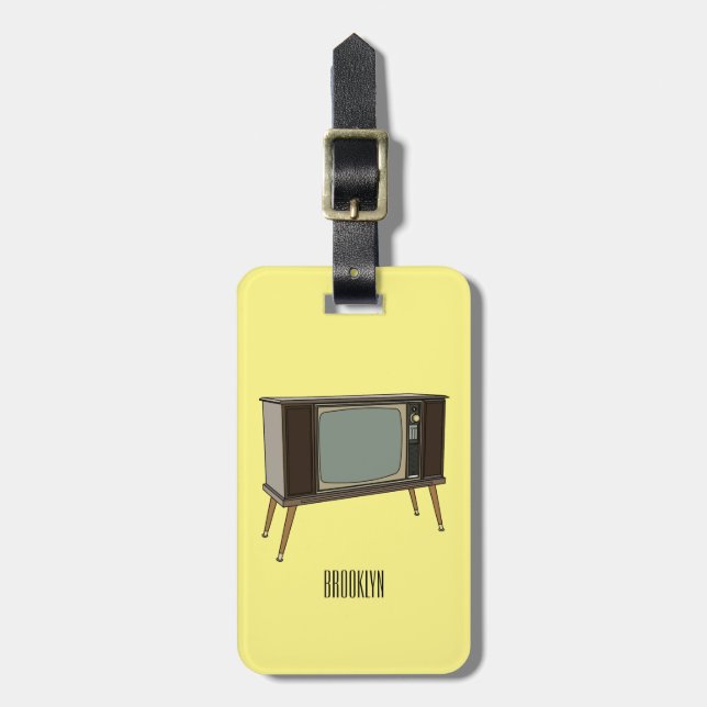 Bild på TV-tecknad Bagagebricka (Vertikal Framsida)