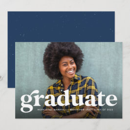 Bild på vågrät studenten med fetstil meddelande