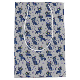 Bild på vattenfärg Halloween med svarta katter