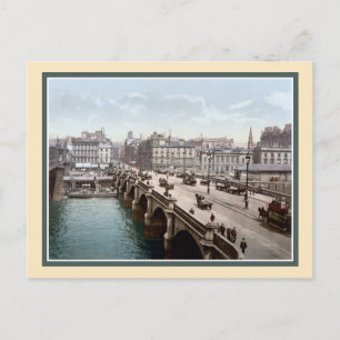 Bild på vintage 1890s Glasgow Bridge Scotland Vykort