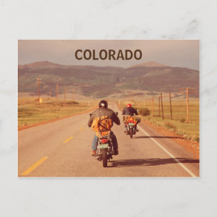 Bild på vintagen Colorado motorcyklar Vykort