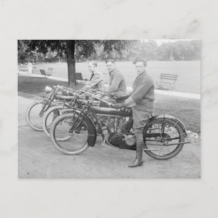 Bild på Vintagen för det gamla motorcykellaget Vykort
