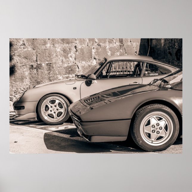 Bild på vintagen för lyxbilar poster (Framsidan)