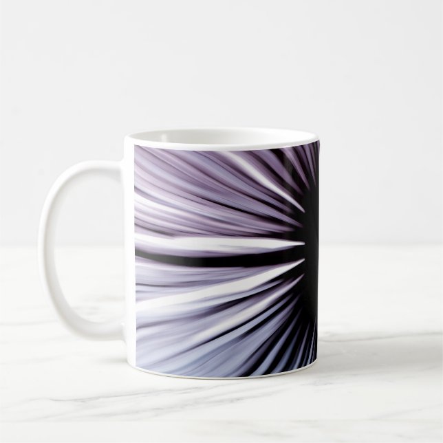 Bild på vit och svart optisk illusion kaffemugg (Vänster)