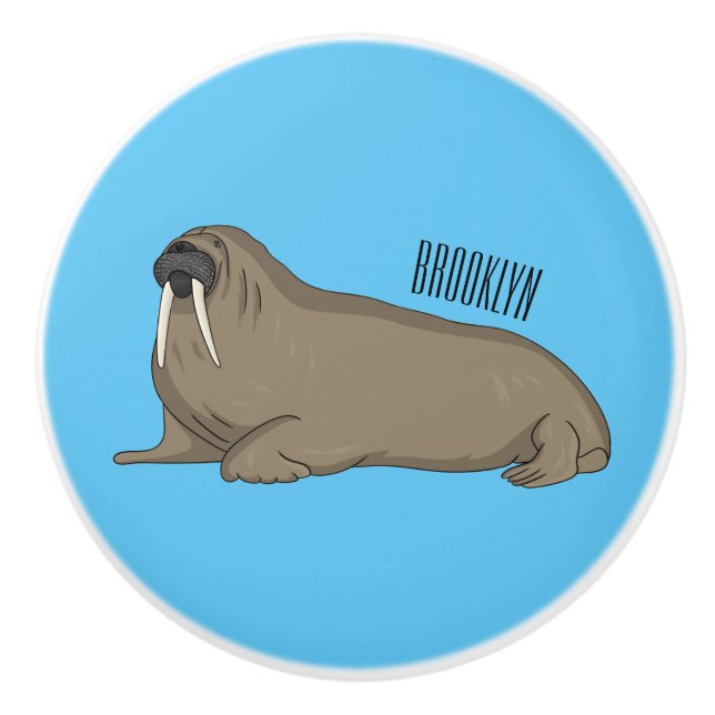 Bild på Walrus tecknad Knopp (Framsidan)