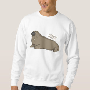 Bild på Walrus tecknad Lång Ärmad Tröja