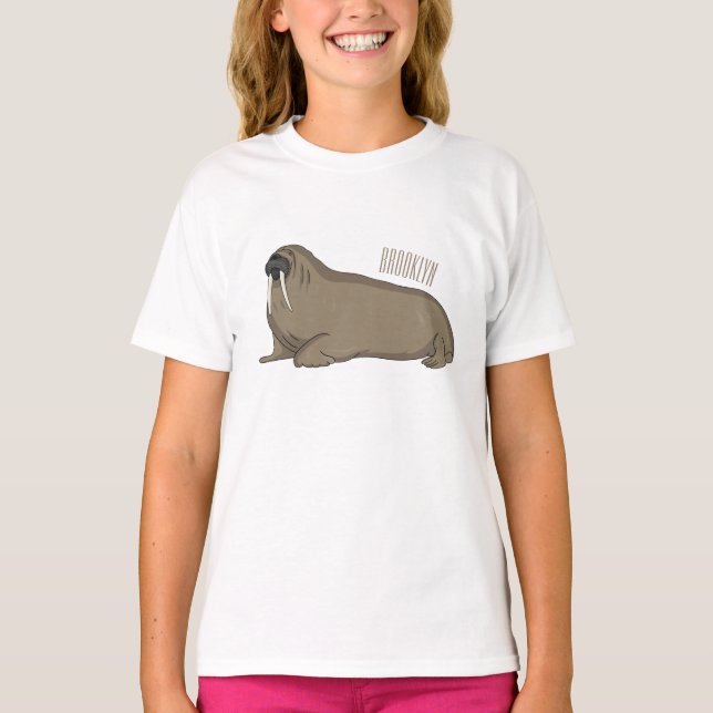 Bild på Walrus tecknad T Shirt (Framsida)