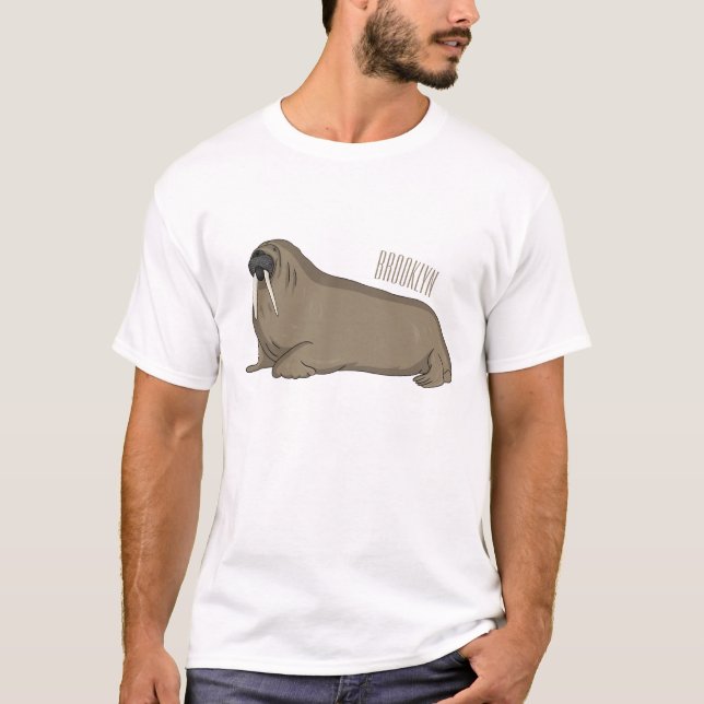 Bild på Walrus tecknad T Shirt (Framsida)