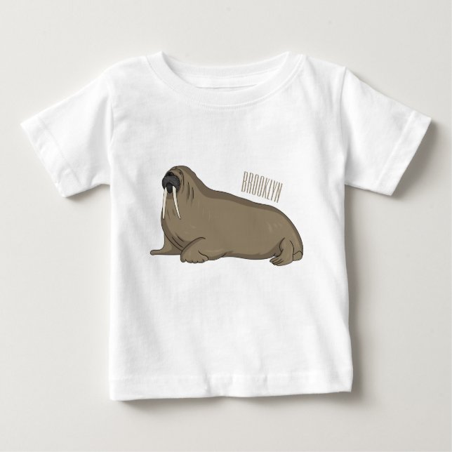 Bild på Walrus tecknad T Shirt (Framsida)