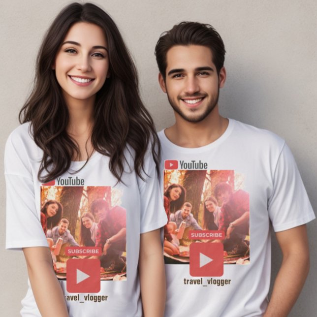 Bild på Youtube-kanalreklam T Shirt (Youtube promotional t-shirt to increase your subscribers )