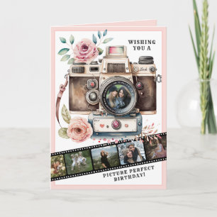 Bild Perfekt Vintage Camera Birthday Photo Kort