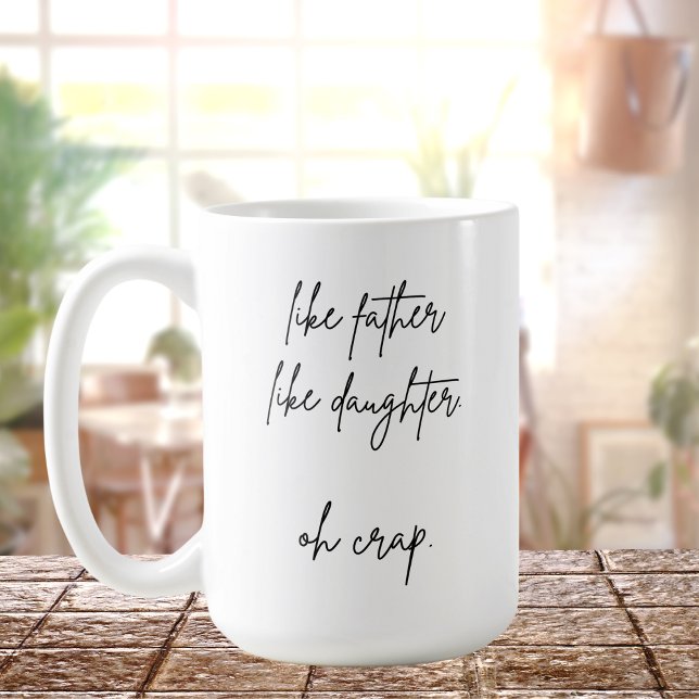 Bild som Far som dotter | Familjefoto Kaffemugg (Skapare uppladdad)