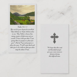 Bild Sympathy Memorial Prayer Card Visitkort