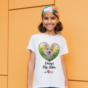Bild T-Shirt för hund stor systers personlig