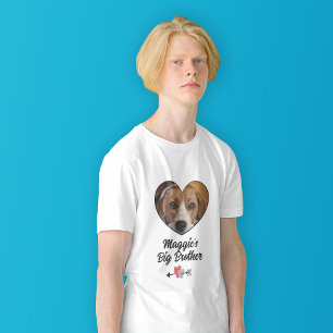 Bild T-Shirt för storebror hund personlig
