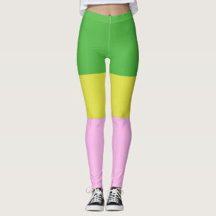 bild tre färg art leggings